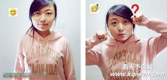 真人演绎美少女版QQ表情 可爱顽皮受热捧(组图)